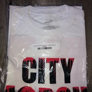 VLONE x City Morgue White Drip Tee
